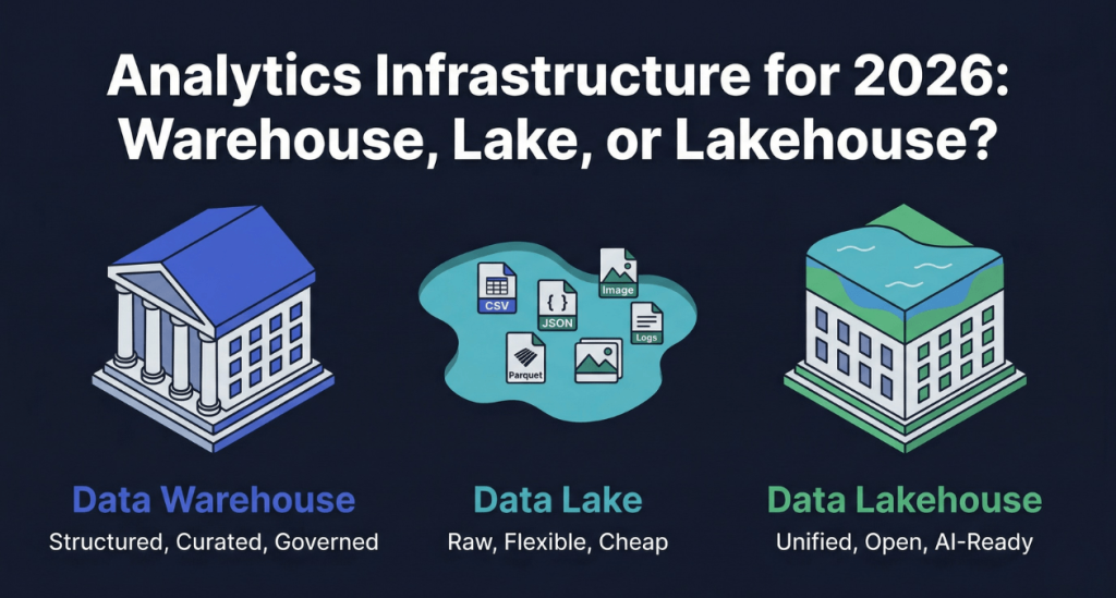 Data Warehouse vs Data Lake vs Data Lakehouse: Analytics Infrastructure ...